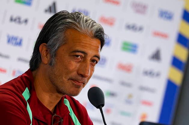 FIFA World Cup, WM, Weltmeisterschaft, Fussball 2026 MD-1 - Switzerland press conference, PK, Pressekonferenz Switzerland s head coach Murat Yakin attends a press conference in Kansas City, Missouri, USA, 10 July 2026. Switzerland will face Argentina on 11 July in their FIFA World Cup 2026 quarter final match. KANSAS CITY United States  Copyright: xCHRISTOPHERxNEUNDORFx