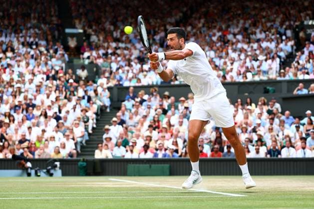Novak Djokovic during his semi final match Wimbledon Tennis Championships, Day 12, The All England Lawn Tennis and Croquet Club, London, UK - 10 Jul 2026London The All England Lawn Tennis and United Kingdom  Copyright: xJamesxMarsh Shutterstockx 16981029en