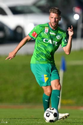 SOCCER - Wattens vs Zhytomyr, test match SCHWAZ,AUSTRIA,10.JUL.26 - SOCCER - ADMIRAL Bundesliga, Premier League, WSG Tirol vs FC Polissya Zhytomyr, test match. Image shows Nemanja Celic (Wattens).  GEPAxpictures xDanielxSchoenherr