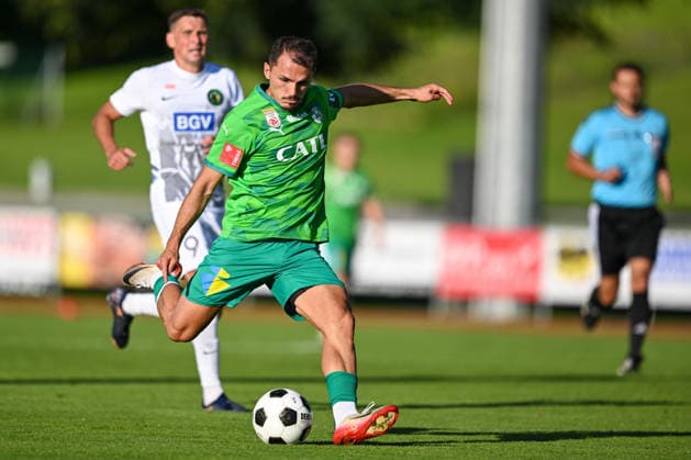 SOCCER - Wattens vs Zhytomyr, test match SCHWAZ,AUSTRIA,10.JUL.26 - SOCCER - ADMIRAL Bundesliga, Premier League, WSG Tirol vs FC Polissya Zhytomyr, test match. Image shows Murat Satin (Wattens).  GEPAxpictures xDanielxSchoenherr