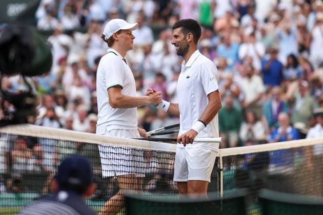 Novak Djokovic after losing his Semi-Final match to Jannik Sinner Wimbledon Tennis Championships, Day 12, The All England Lawn Tennis and Croquet Club, London, UK - 10 Jul 2026London The All England Lawn Tennis and United Kingdom  Copyright: xEllaxLing Shutterstockx 16981028gm