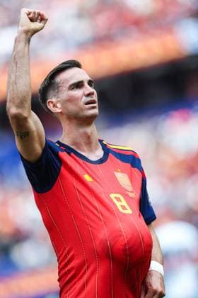 Sport Bilder des Tages Spain s Fabian Ruiz celebrates after scoring during a soccer game between Spain and Belgian national team, Nationalteam Red Devils, on Friday 10 July 2026 in Los Angeles, USA, in the 1 4 finals of the FIFA World Cup, WM, Weltmeisterschaft, Fussball 2026. BRUNOxFAHY  x180900755x