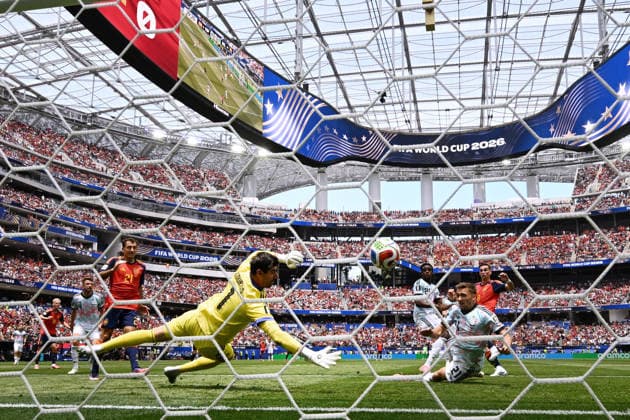 Mg Los Angeles (Stati Uniti) 10 07 2026 - Mondiali di Calcio 2026 Spagna-Belgio foto Matteo Gribaudi Image nella foto: gol Fabian Ruiz 