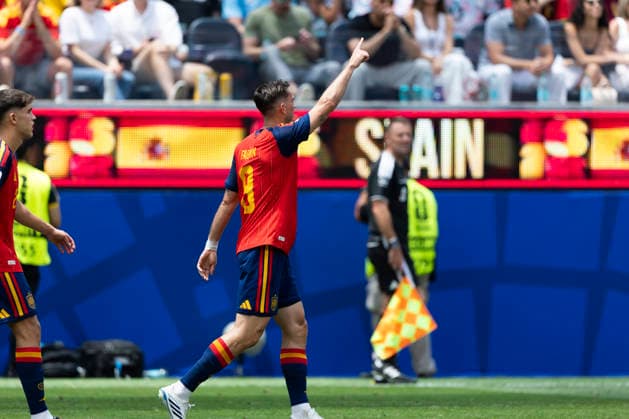 July 10, 2026, Los Angeles, California, USA: SpainÃ¢â‚¬â ¢s Fabian Ruiz (8) celebrates after scoring against Belgium during the FIFA World Cup, WM, Weltmeisterschaft, Fussball quarterfinal soccer match at SoFi Stadium in Inglewood, Calif., Friday, July 10, 2026. World Cup 2026: QF: Spain Vs Belgium  - ZUMAc68_ 20260710_zaf_c68_038 Copyright: xRingoxChiux