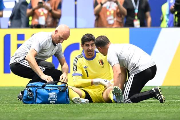 Spain vs Belgium - FIFA World Cup, WM, Weltmeisterschaft, Fussball 2026 LOS ANGELES, UNITED STATES OF AMERICA - JULY 10 : Courtois Thibaut goalkeeper of Belgium pictured during the FIFA World Cup 2026 round of 8 match between Spain and Belgium at the SoFi stadium on July 10, 2026 in Los Angeles, United States of America, 10 07 2026 Los Angeles United States of America  Copyright: xNicoxVereeckenx