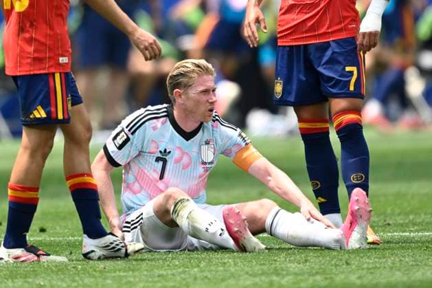 Spain vs Belgium - FIFA World Cup, WM, Weltmeisterschaft, Fussball 2026 LOS ANGELES, UNITED STATES OF AMERICA - JULY 10 : De Bruyne Kevin forward of Belgium pictured during the FIFA World Cup 2026 round of 8 match between Spain and Belgium at the SoFi stadium on July 10, 2026 in Los Angeles, United States of America, 10 07 2026 Los Angeles United States of America  Copyright: xNicoxVereeckenx