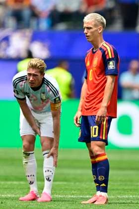 Spain vs Belgium - FIFA World Cup, WM, Weltmeisterschaft, Fussball 2026 LOS ANGELES, UNITED STATES OF AMERICA - JULY 10 : injury of De Bruyne Kevin forward of Belgium pictured during the FIFA World Cup 2026 round of 8 match between Spain and Belgium at the SoFi stadium on July 10, 2026 in Los Angeles, United States of America, 10 07 2026 Los Angeles United States of America  Copyright: xJanxDexMeuleneirx
