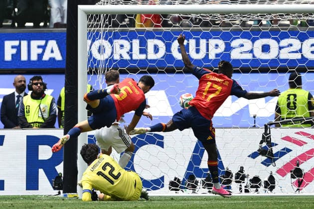 Mg Los Angeles (Stati Uniti) 10 07 2026 - Mondiali di Calcio 2026 Spagna-Belgio foto Matteo Gribaudi Image nella foto: gol Mikel Merino 