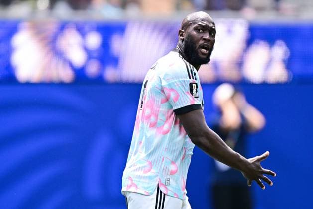 Belgium s Romelu Lukaku looks dejected during a soccer game between Spain and Belgian national team, Nationalteam Red Devils, on Friday 10 July 2026 in Los Angeles, USA, in the 1 4 finals of the FIFA World Cup, WM, Weltmeisterschaft, Fussball 2026. DIRKxWAEM  x180905688x