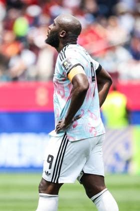 Belgium s Romelu Lukaku looks dejected during a soccer game between Spain and Belgian national team, Nationalteam Red Devils, on Friday 10 July 2026 in Los Angeles, USA, in the 1 4 finals of the FIFA World Cup, WM, Weltmeisterschaft, Fussball 2026. BRUNOxFAHY  x180906159x