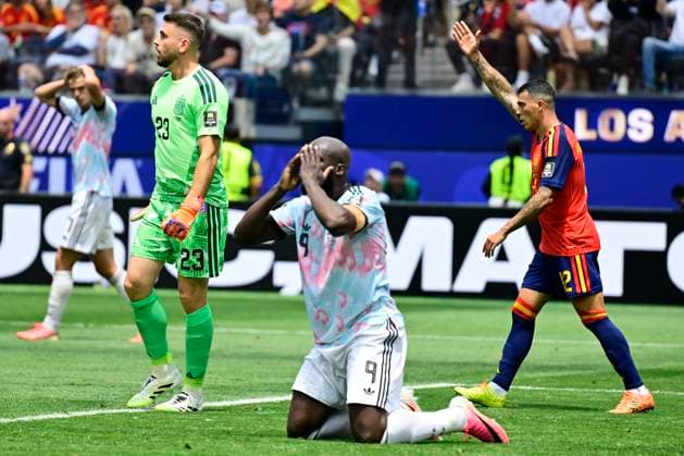 Spain vs Belgium - FIFA World Cup, WM, Weltmeisterschaft, Fussball 2026 LOS ANGELES, UNITED STATES OF AMERICA - JULY 10 : Lukaku Romelu forward of Belgium pictured during the FIFA World Cup 2026 round of 8 match between Spain and Belgium at the SoFi stadium on July 10, 2026 in Los Angeles, United States of America, 10 07 2026 Los Angeles United States of America  Copyright: xJanxDexMeuleneirx