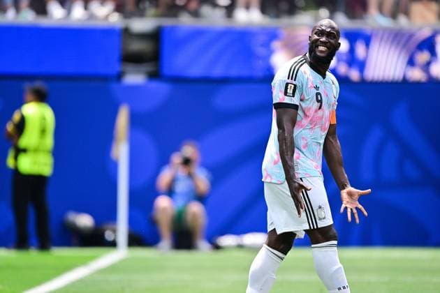 Belgium s Romelu Lukaku looks dejected during a soccer game between Spain and Belgian national team, Nationalteam Red Devils, on Friday 10 July 2026 in Los Angeles, USA, in the 1 4 finals of the FIFA World Cup, WM, Weltmeisterschaft, Fussball 2026. DIRKxWAEM  x180906273x