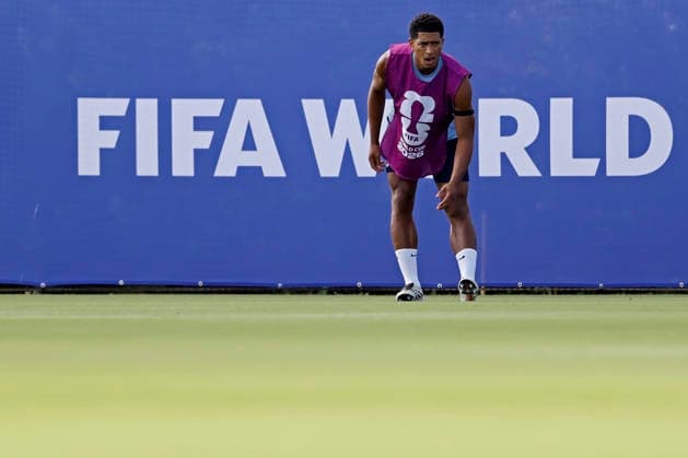 July 10, 2026, Fort Lauderdale, Florida, United States: Jude Bellingham of England looks on during the training session one day ahead of the FIFA World Cup, WM, Weltmeisterschaft, Fussball 2026 quarterfinals match between Norway and England, at Inter Miami CF Stadium in Fort Lauderdale, Florida, United States on July 10, 2026. Photo: DiaEsportivo FIFA World Cup 2026, England Training Session, Fort Lauderdale, United States  - ZUMAh208 20260710_zsp_h208_025 Copyright: xHeulerxAndreyx