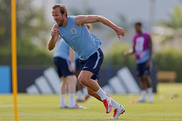 July 10, 2026, Fort Lauderdale, Florida, United States: Harry Kane of England runs during the training session one day ahead of the FIFA World Cup, WM, Weltmeisterschaft, Fussball 2026 quarterfinals match between Norway and England, at Inter Miami CF Stadium in Fort Lauderdale, Florida, United States on July 10, 2026. Photo: DiaEsportivo FIFA World Cup 2026, England Training Session, Fort Lauderdale, United States  - ZUMAh208 20260710_zsp_h208_028 Copyright: xHeulerxAndreyx