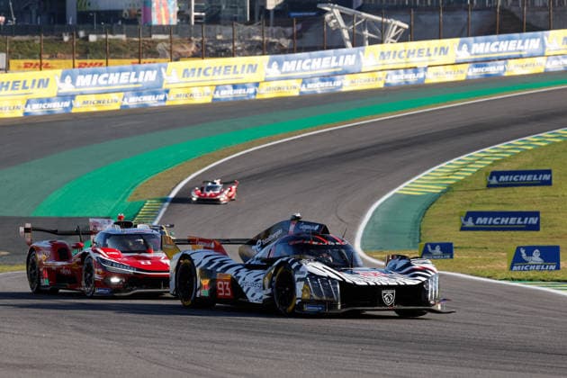 FIA WEC - 6 HOURS OF SAO PAULO 2026 93 CASSIDY Nick (nzl), DI RESTA Paul (gbr), VANDOORNE Stoffel (bel), Peugeot TotalEnergies, Peugeot 9X8 93, Hypercar, action, during the 6 Hours of Sao Paulo 2026, 4th round of the 2026 FIA World Endurance Championship, from July 10 to 12, 2026 on the Interlagos Circuit in Sao Paulo, Brazil - Sao PauloBrazil  Copyright: xFREDERICxLExFLOCxHx