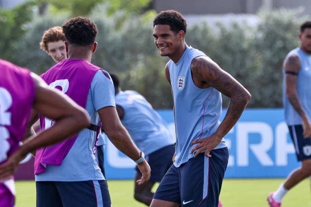 July 10, 2026, Fort Lauderdale, Florida, USA: Jarell Quansah 26 of England participates in an England soccer team training session prior to a World Cup 26 Quarter-Final match between England and Norway. Soccer 2026: World Cup 26 - England Training.  - ZUMAa257 20260710_zsp_a257_071 Copyright: xChrisxArjoonx
