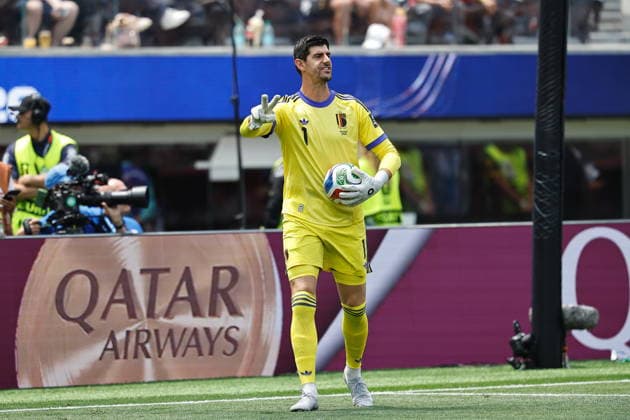 Tchibaut Courtois (BEL), JULY 10, 2026 - Football Soccer : FIFA World Cup, WM, Weltmeisterschaft, Fussball 2026 Quarter-finals match between Spain - Belgium at the Los Angeles Stadium in Inglewood, United States. Noxthirdxpartyxsales  aflo_337643290 MutsuxKawamorix