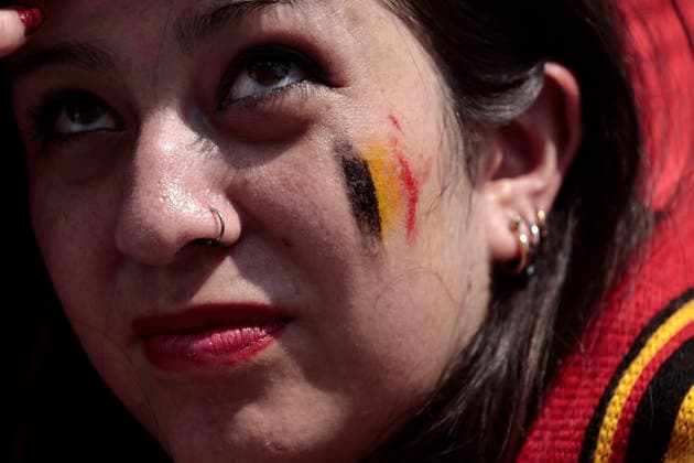 July 10, 2026, Mexico City, Cdmx, Mexico: The Spanish national team, Nationalteam beat Belgium 2oÃ¢1 in a thrilling match the Spaniards scored the winning goal just minutes before the final whistle. Fans from both nationsoÃ¢some Spanish, others BelgianoÃ¢gathered at the Fan Festival to watch the game alongside compatriots. They were joined by Mexicans in costume, including a Merlin the Duck figure, who cheered on the visiting fans as everyone shouted together for the goals, Spain s advancement to the next round, and the unfortunate defeat that ended Belgium s run in the 2026 FIFA World Cup, WM, Weltmeisterschaft, Fussball Mexico City Mexico  - ZUMAp204 20260710_zip_p204_026 Copyright: xJosuexPerezx July 10, 2026, Mexico City, Cdmx, Mexico: The Spanish national team beat Belgium 2oÂ¢Ã¢öÂ¬1 in a thrilling match; the Spani  - ZUMA0861 0861304064st Copyright: xIMAGOx