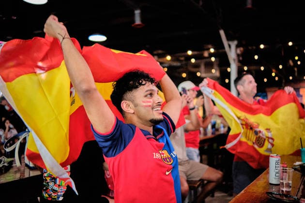 Football, 2026 FIFA World Cup, Spain v Belgium, public viewing in Houston