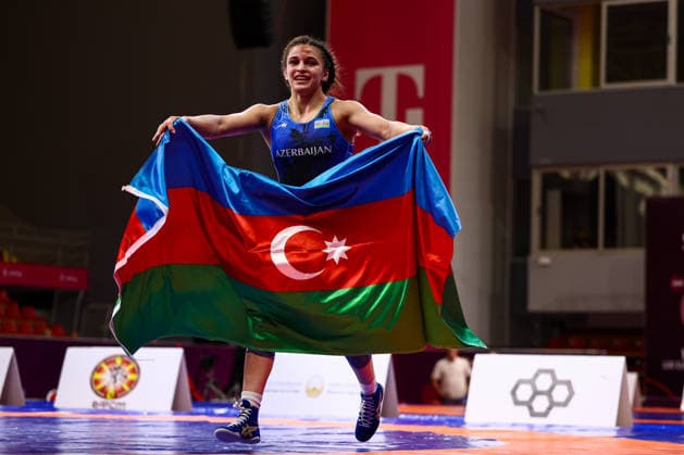 Ringen, U20 EM in Skopje U20 European Championships 62kg WW - Ruzanna Mammadova (AZE) *** U20 European Championships, 62 kg Open Weight, Ruzanna Mammadova (AZE) Copyright: xJakexKirkmanx xUnitedxWorldxWresx Jake Kirkman United World Wres