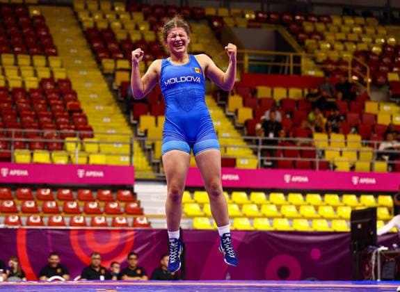 Ringen, U20 EM in Skopje U20 European Championships 72kg WW - Alexandra Moisei (MDA) *** U20 European Championships, 72 kg Open Weight: Alexandra Moisei (MDA) Copyright: xJakexKirkmanx xUnitedxWorldxWrestlingx Jake Kirkman United World Wrestling
