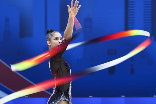 IPA86592011 - Sofia RAFFAELI (ITA) during the Rhythmic gymnastics, Rhythmische Sportgymnastik, RSG World Cup Final at the Unipol Forum, Milan, Italy, on July 11, 2026, during the Rhythmic Gymnastics - FIG World Cup 2026, held in Assago (MI), Italy, on July 11, 2026  Copyright: xValerioxOrigo IPAxSportx xx 86592011