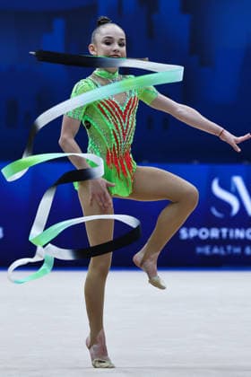 OTHER - Gymnastics - Rhythmic gymnastics, Rhythmische Sportgymnastik, RSG - 2026 FIG World Cup Photo by IPA ABACAPRESS.COM86593276 - NIKOLOVA Stiliana (BUL) during the Rhythmic Gymnastics World Cup Final at the Unipol Forum, Milan, Italy, on July 11, 2026, during the Rhythmic Gymnastics - FIG World Cup 2026, Gymnastics in Assago (MI), Italy, July 11, 2026 Assago (MI) Italy  Copyright: xIPAxSport ABACAx