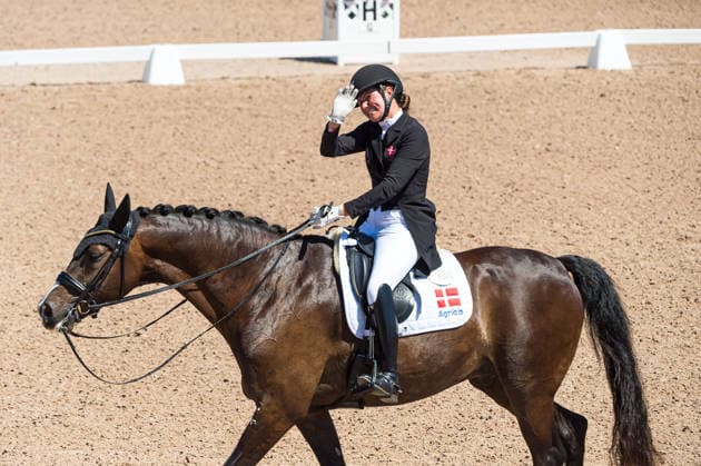 260711 Nadja Aaboe Sloth of Denmark with horse Favour Gersdorf competes in FEI Dressage Nations Cup Grand Prix during the Falsterbo Horse Show on July 11, 2026 in Falsterbo. Photo: Christian Örnberg BILDBYRAN COP 166 CO0710 ridsport equestrian falsterbo horse show ridsportlaget bbeng fei dressage nations cup grand prixjubel danmark denmark *** July 11, 2026: Nadja Aaboe Sloth of Denmark, riding Favour Gersdorf, competes in the FEI Dressage Nations Cup Grand Prix during the Falsterbo Horse Show on July 11, 2026 in Falsterbo. Photo by Christian Örnberg, BILDBYRAN COP 166 CO0710 equestrian sports Falsterbo Horse Show Ridsportlaget BBENG FEI Dressage Nations Cup Grand Prix celebration Denmark  Copyright: CHRISTIANxÖRNBERG BB260711CO078