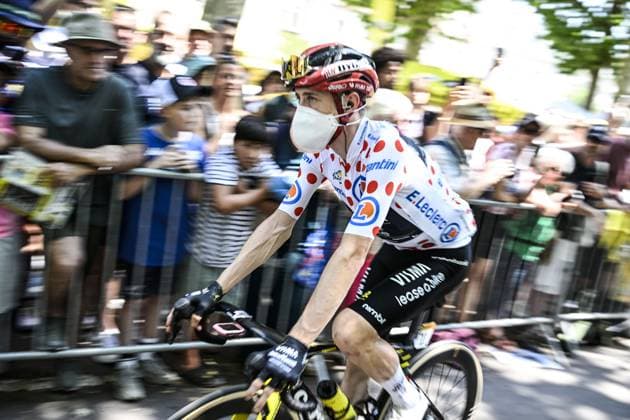 Danish Jonas Vingegaard of Team Visma-Lease a Bike pictured at the start of stage 8 of the 2026 Tour de France cycling race, a stage of 182km from Perigueux to Bergerac, on Saturday 11 July 2026. The 113th edition of the Tour de France starts on Saturday 4 July in Barcelona, Spain, and will finish in Paris, France on the 26th of July. JASPERxJACOBS  x180927395x