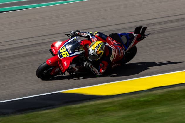GER, Großer Preis von Deutschland, MotoGP. 11. Lauf, FIM Motorrad-Weltmeisterschaft. 11.07.2026, Sachsenring, Hohenstein-Ernstthal, GER, Großer Preis von Deutschland, MotoGP. 11. Lauf, FIM Motorrad-Weltmeisterschaft. 36, Joan Mir, Honda HRC Castrol Â Foto: Alexander Trienitz Hohenstein-Ernstthal Sachsenring Sachsen Deutschland *** GER, German Grand Prix, MotoGP Round 11, FIM Motorcycle World Championship, July 11, 2026, Sachsenring, Hohenstein Ernstthal, GER, German Grand Prix, MotoGP Round 11, FIM Motorcycle World Championship 36, Joan Mir, Honda HRC Castrol. Photo by Alexander Trienitz, Hohenstein Ernstthal, Sachsenring, Saxony, Germany