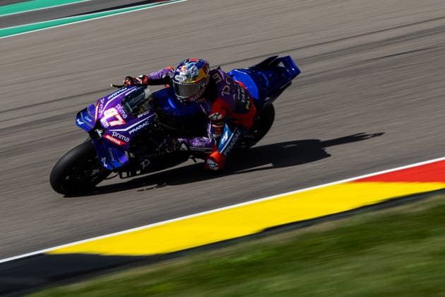 GER, Großer Preis von Deutschland, MotoGP. 11. Lauf, FIM Motorrad-Weltmeisterschaft. 11.07.2026, Sachsenring, Hohenstein-Ernstthal, GER, Großer Preis von Deutschland, MotoGP. 11. Lauf, FIM Motorrad-Weltmeisterschaft. 7, Toprak Razgatlioglu, Prima Pramac Yamaha MotoGP Â Foto: Alexander Trienitz Hohenstein-Ernstthal Sachsenring Sachsen Deutschland *** GER, German Grand Prix, MotoGP Round 11, FIM Motorcycle World Championship, July 11, 2026, Sachsenring, Hohenstein Ernstthal, GER, German Grand Prix, MotoGP Round 11, FIM Motorcycle World Championship 7, Toprak Razgatlioglu, Prima Pramac Yamaha MotoGP. Photo by Alexander Trienitz, Hohenstein Ernstthal, Sachsenring, Saxony, Germany
