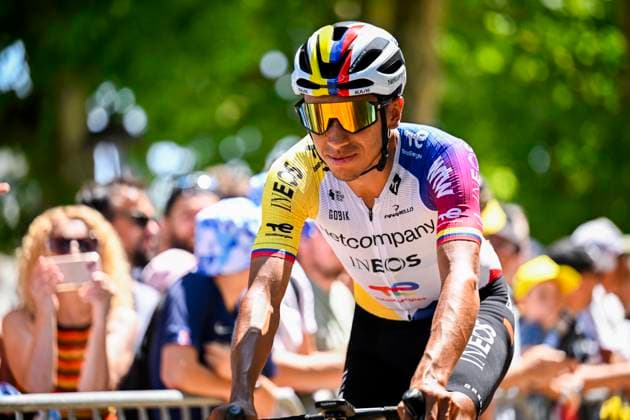 Tour de France 2026 Stage 8 BERGERAC, FRANCE - JULY 11 : Bernal Egan (COL) of Netcompany INEOS before the start of the race during stage 8 of the 113rd edition of Tour de France an UCI World Tour 2.UWT cycling road race stage for Men Elite of 182 km with start in Perigueux and finish in Bergerac on July 11, 2026 in Bergerac, France, 11 07 2026 Bergerac France  Copyright: xTomasxSiskx
