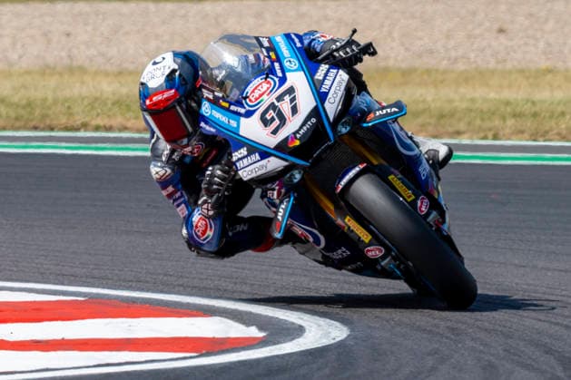 RECORD DATE NOT STATED 11th July 2026: Donington Park, Leicestershire, England; Motul FIM World Superbike Championship Donington 2025, Day 2; Xavi Vierge on his PATA Maxus Yamaha Yamaha YZF-R1 during the Superpole session TimxWilliams