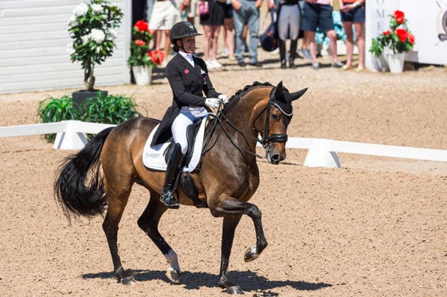 260711 Cathrine Laudrup-Dufour of Denmark with horse Mount St John Freestyle competes in FEI Dressage Nations Cup Grand Prix during the Falsterbo Horse Show on July 11, 2026 in Falsterbo. Photo: Christian Örnberg BILDBYRAN COP 166 CO0710 ridsport equestrian falsterbo horse show ridsportlaget bbeng fei dressage nations cup grand prixdanmark denmark *** July 11, 2026: Cathrine Laudrup Dufour of Denmark, riding Mount St. John Freestyle, competes in the FEI Dressage Nations Cup Grand Prix during the Falsterbo Horse Show on July 11, 2026 in Falsterbo. Photo by Christian Örnberg, BILDBYRAN COP 166 CO0710 equestrian sports Falsterbo Horse Show Ridsportlaget BBENG FEI Dressage Nations Cup Grand Prix Denmark  Copyright: CHRISTIANxÖRNBERG BB260711CO128