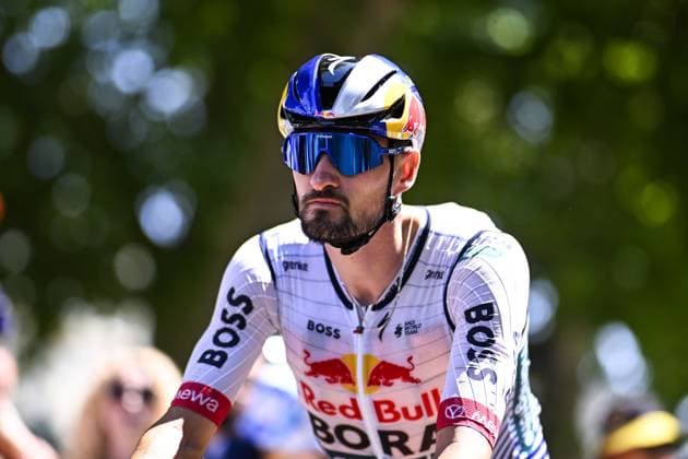 German Nico Denz of Red Bull-BORA-hansgrohe pictured at the start of stage 8 of the 2026 Tour de France cycling race, a stage of 182km from Perigueux to Bergerac, on Saturday 11 July 2026. The 113th edition of the Tour de France starts on Saturday 4 July in Barcelona, Spain, and will finish in Paris, France on the 26th of July. JASPERxJACOBS  x180933084x
