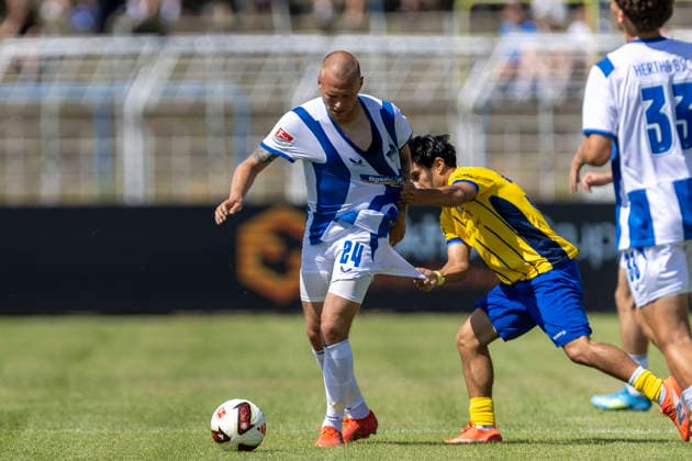 Football, friendly match, 1. FC Lokomotive Leipzig v Hertha BSC