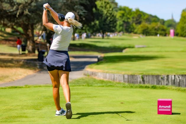 EVIAN-LES-BAINS, FRANCE - 11.07.2026: Anna Nordqvist (SWE) of The Amundi Evian Championship at the Evian Resort Golf Club on July 11, 2026 in Evian-les-Bains, France.