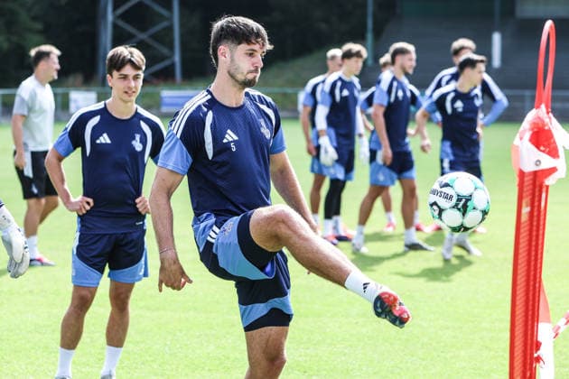 Fussball, 3.Liga Saison 2026 2027 Trainingslager MSV Duisburg Training 11.07.2026, Stadion de Wageningse Berg Tobias Fleckstein (MSV Duisburg, 5) Wageningen Stadion de Wageningse Berg Niederlande *** Sports, Soccer, 3rd Division, 2026–2027 Season, MSV Duisburg Training Camp, Training Session on July 11, 2026, Stadion de Wageningse Berg, Tobias Fleckstein, MSV Duisburg, 5 Wageningen, Stadion de Wageningse Berg, Netherlands