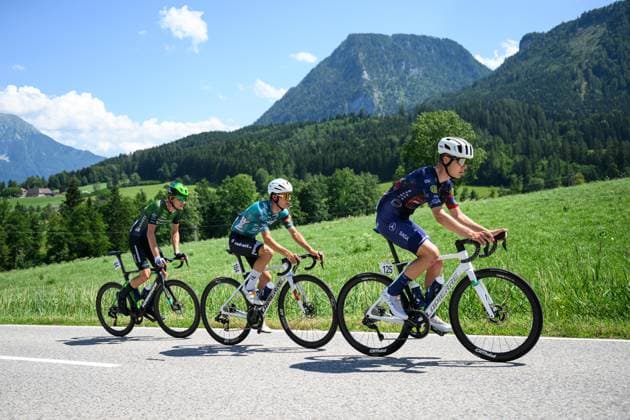 CYCLING - Tour of Austria 2026 STEYR,AUSTRIA,11.JUL.26 - CYCLING - Tour of Austria, stage 4, Steyr - Steyr. Image shows Richard Riska (SVK Hrinkow Advarics), Mauro Brenner (GER REMBE Rad-Net) and Piotr Pekala (POL ATT INVESTMENTS).  GEPAxpictures xChristianxMoser