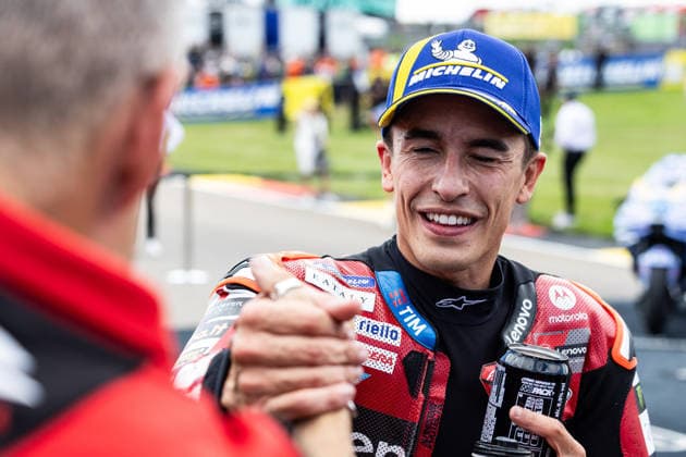 GER, Großer Preis von Deutschland, MotoGP. 11. Lauf, FIM Motorrad-Weltmeisterschaft. 11.07.2026, Sachsenring, Hohenstein-Ernstthal, GER, Großer Preis von Deutschland, MotoGP. 11. Lauf, FIM Motorrad-Weltmeisterschaft. Sprintsieger 93, Marc Marquez, Ducati Lenovo Team Â Foto: Alexander Trienitz Hohenstein-Ernstthal Sachsenring Sachsen Deutschland *** GER, German Grand Prix, MotoGP Round 11, FIM Motorcycle World Championship, July 11, 2026, Sachsenring, Hohenstein Ernstthal, GER, German Grand Prix, MotoGP Round 11, FIM Motorcycle World Championship Sprint Winner 93, Marc Marquez, Ducati Lenovo Team. Photo by Alexander Trienitz, Hohenstein Ernstthal, Sachsenring, Saxony, Germany