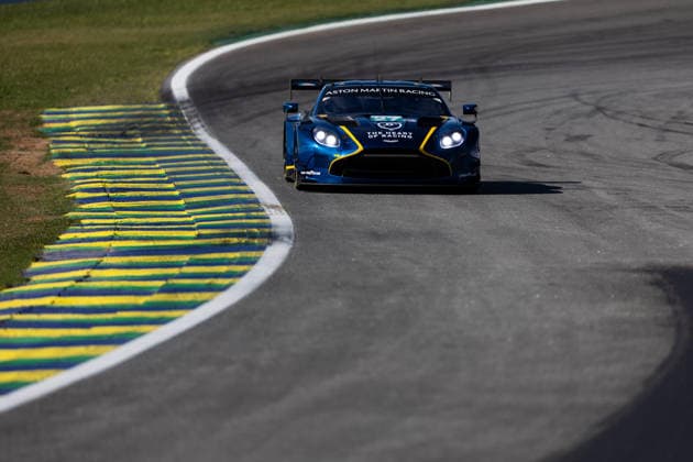 FIA WEC - 6 HOURS OF SAO PAULO 2026 27 DRUDI Mattia (ita), JAMES Ian (usa), ROBICHON Zacharie (can), Heart of Racing Team, Aston Martin Vantage AMR GT3 Evo 27, LM GT3, action during the 6 Hours of Sao Paulo 2026, 4th round of the 2026 FIA World Endurance Championship, from July 10 to 12, 2026 on the Interlagos Circuit in Sao Paulo, Brazil -  Copyright: xJoaoxFilipex