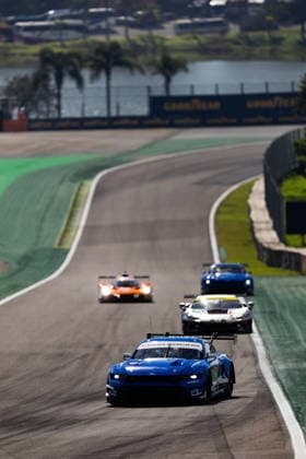 FIA WEC - 6 HOURS OF SAO PAULO 2026 77 POWELL Eric (usa), PRIAULX Sebastian (gbr), TUCK Ben (gbr), Proton Competition, Ford Mustang GT3 Evo 77, LM GT3, action during the 6 Hours of Sao Paulo 2026, 4th round of the 2026 FIA World Endurance Championship, from July 10 to 12, 2026 on the Interlagos Circuit in Sao Paulo, Brazil -  Copyright: xJoaoxFilipex