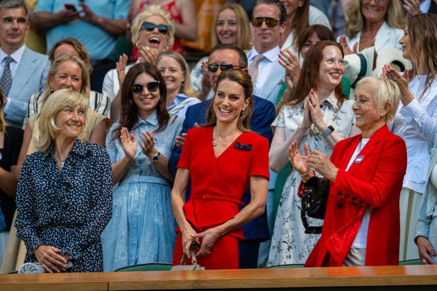 Tennis - Wimbledon Championship 2026 - Day 13 LONDON, ENGLAND - Saturday, July 11, 2026: Catherine Middleton, AKA the Princess of Wales, seen in the Royal Box during the Ladies Singles Final match on Day Thirteen of The Championships Wimbledon 2026 at the All England Lawn Tennis and Croquet Club. (Photo by Kirsten Holst Propaganda) LONDON All England Lawn Tennis and Croq GREATER LONDON ENGLAND  Copyright: xKirstenxHolstx 2026-07-11-017-Wimbledon_Day_13