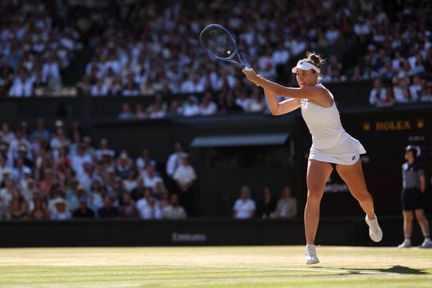 Linda Noskova during the Ladies Singles final Wimbledon Tennis Championships, Day 13, The All England Lawn Tennis and Croquet Club, London, UK - 11 Jul 2026London The All England Lawn Tennis and United Kingdom  Copyright: xEllaxLing Shutterstockx 16981031d