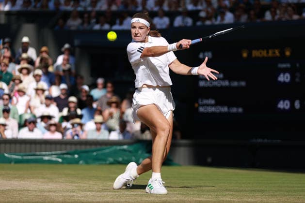 Karolina Muchova during the Ladies Singles final Wimbledon Tennis Championships, Day 13, The All England Lawn Tennis and Croquet Club, London, UK - 11 Jul 2026London The All England Lawn Tennis and United Kingdom  Copyright: xKieranxMcManus Shutterstockx 16981032cu