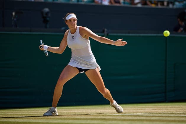 July 11, 2026, London, London, Great Britain: Anna Pushkareva returns with forehand during The Championships Wimbledon , 11.7.2026 in London (All England Lawn Tennis and Croquet Club), Great Britain Tennis 2026: Grand Slam: The Championships Wimbledon: 13th Day: Girls Singles Final: PUSHKAREVA 5:7 6:3 6:4 SUN  - ZUMAs343 20260711_zsp_s343_057 Copyright: xMathiasxSchulzx