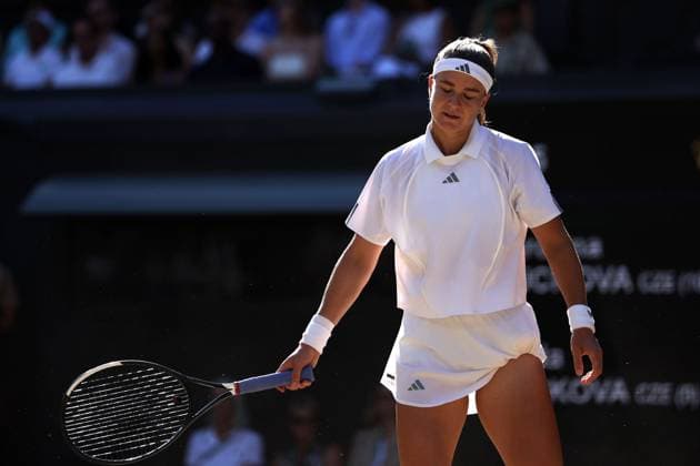 Karolina Muchova during the Ladies Singles final Wimbledon Tennis Championships, Day 13, The All England Lawn Tennis and Croquet Club, London, UK - 11 Jul 2026London The All England Lawn Tennis and United Kingdom  Copyright: xEllaxLing Shutterstockx 16981031ae