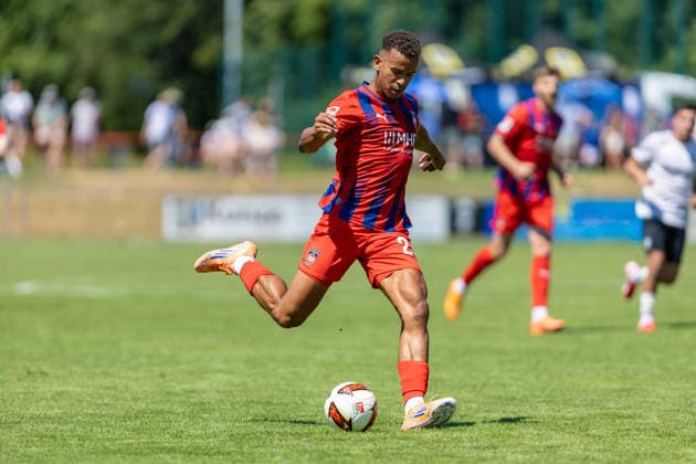 Freisteller von Marcel Costly (FC Heidenheim, 24), GER, SGM Langenau vs. 1.FC Heidenheim, Fussball, Testspiel, Saison 2026 2027, 11.07.2026, DFL DFB REGULATIONS PROHIBIT ANY USE OF PHOTOGRAPHS AS IMAGE SEQUENCES AND OR QUASI-VIDEO, GER, SGM Langenau vs. 1.FC Heidenheim, Fussball, Testspiel, Saison 2026 2027, 11.07.2026 Langenau *** Cropped photo by Marcel Costly, FC Heidenheim, 24, GER, SGM Langenau vs. 1 FC Heidenheim, soccer, friendly match, 2026–2027 season, July 11, 2026, DFL and DFB regulations prohibit any use of photographs as image sequences and or quasi-video, GER, SGM Langenau vs. 1 FC Heidenheim, soccer, friendly match, 2026–2027 season, July 11, 2026, Langenau Copyright: xEibner-Pressefoto JanixPlessx EP_JPL