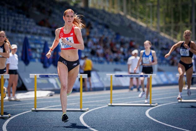 85. Deutsche Meisterschaften U20; Bochum, 11.07.2026 Janette Busch (TSV Bayer o4 Leverkusen); 85. Deutsche Meisterschaften U20 am 11.07.2026 im Lohrheidestadion, Bochum (Nordrhein-Westfalen) *** 85th German U20 Championships, Bochum, July 11, 2026; Janette Busch, TSV Bayer 04 Leverkusen; 85th German U20 Championships on July 11, 2026, at Lohrheidestadion, Bochum, North Rhine-Westphalia Copyright: xBEAUTIFULxSPORTS B.Hoffmannx