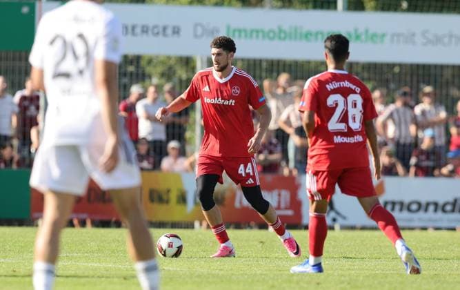 11.07.2026 - Fussball - Saison 2026 2027 - Testspiel Freundschaftsspiel Vorbereitungsspiel: SpVgg Ansbach 09 - 1. FC Nürnberg Nuernberg FCN ( Club ) - Sportfoto Zink DaMa - xdaxmax - Khalid Abu El Haija (44, 1. FC Nürnberg FCN ) *** July 11, 2026 Soccer Season 2026–2027 Exhibition Match Friendly Match Preseason Match SpVgg Ansbach 09 vs. 1 FC Nürnberg Nuremberg FCN Club Sports Photo Zink DaMa xdaxmax Khalid Abu El Haija 44, 1 FC Nürnberg FCN